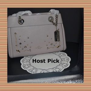 COACH BROOKE CHAIN CARRYALL WITH CRYSTAL RIVETS